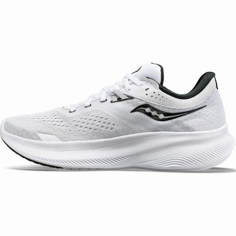 Women's Saucony Ride 16 Running Shoes White / Black | UMDXFEB-53