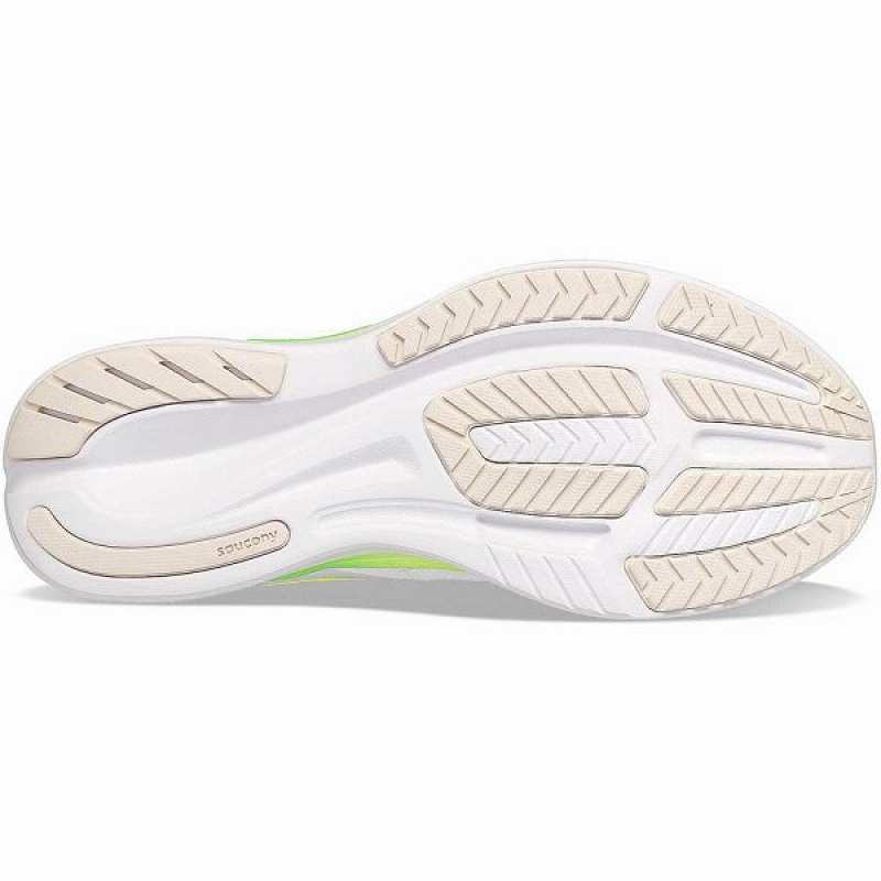 Women's Saucony Ride 16 Running Shoes White / Green | MXJIKPA-59