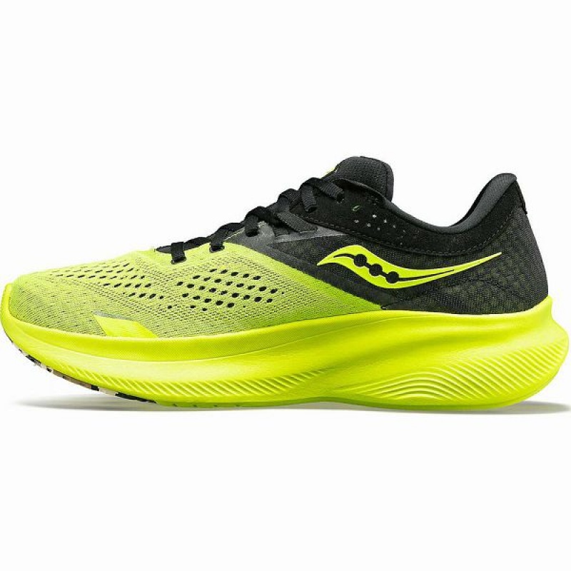 Women's Saucony Ride 16 Running Shoes Yellow / Black | JRFLSCA-46