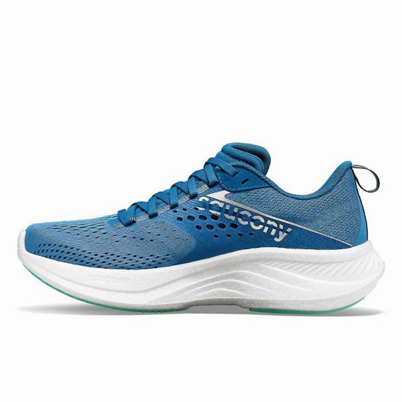 Women's Saucony Ride 17 Running Shoes Blue / Turquoise | ZBFGPNE-98