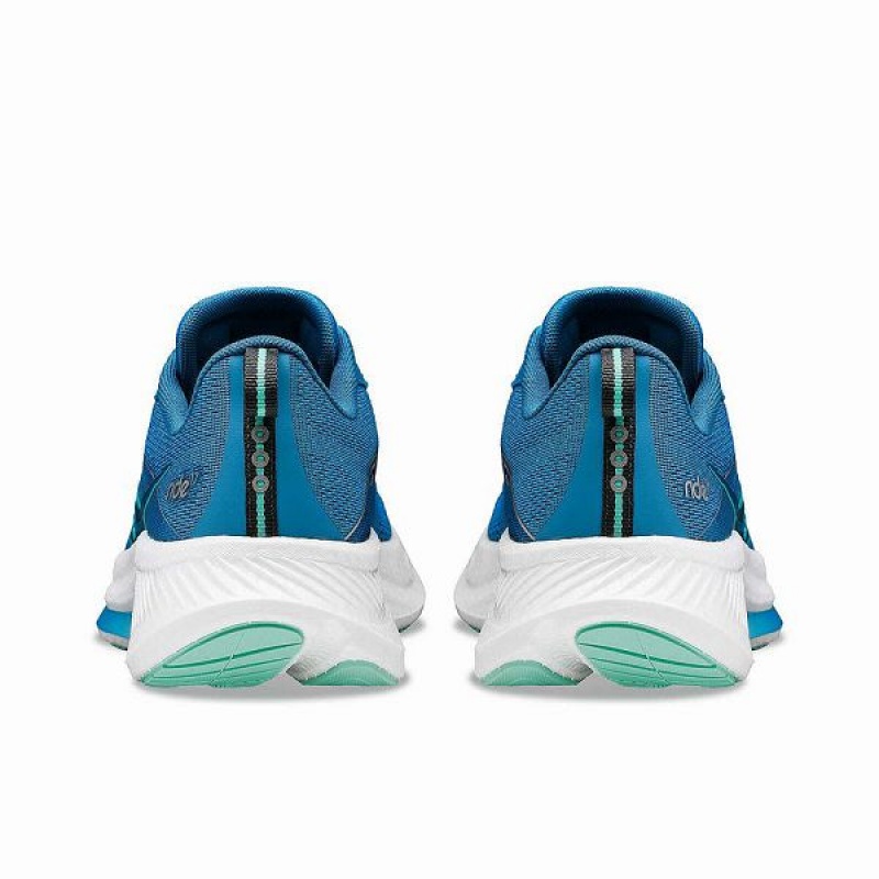 Women's Saucony Ride 17 Running Shoes Blue / Turquoise | ZBFGPNE-98