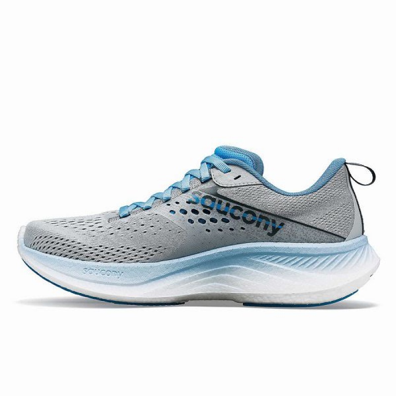 Women's Saucony Ride 17 Running Shoes Grey / Blue | RVFLDIO-74