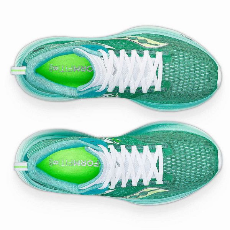 Women's Saucony Ride 17 Running Shoes Mint / White | CHUGSVI-03