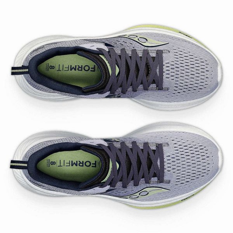 Women's Saucony Ride 17 Running Shoes Navy | YGHEKTB-43