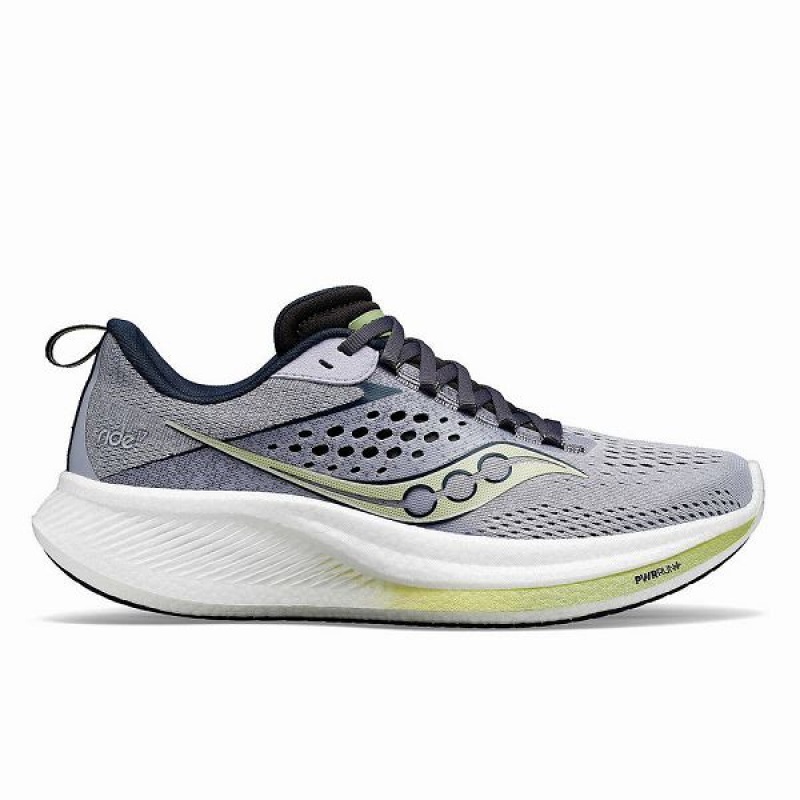 Women\'s Saucony Ride 17 Running Shoes Navy | YGHEKTB-43