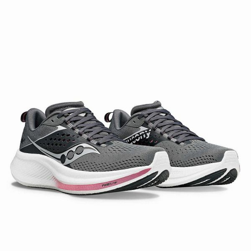 Women's Saucony Ride 17 Running Shoes Purple | DFITKMG-48