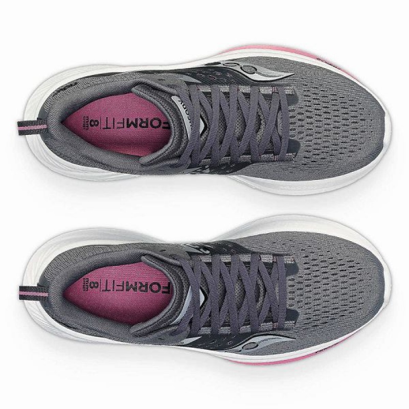 Women's Saucony Ride 17 Running Shoes Purple | DFITKMG-48