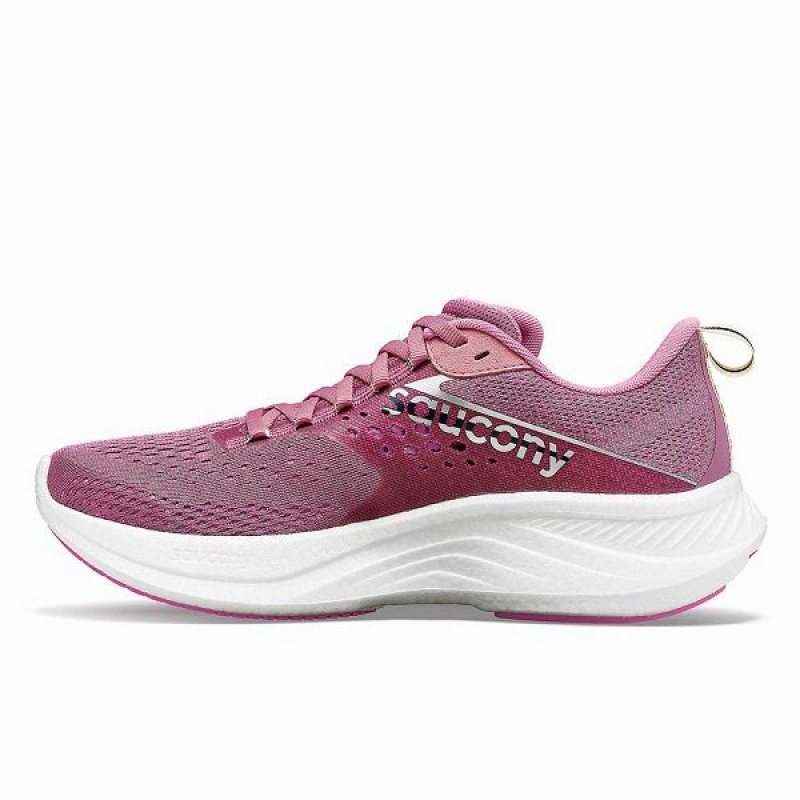 Women's Saucony Ride 17 Running Shoes Purple / Silver | XEPCJYN-03