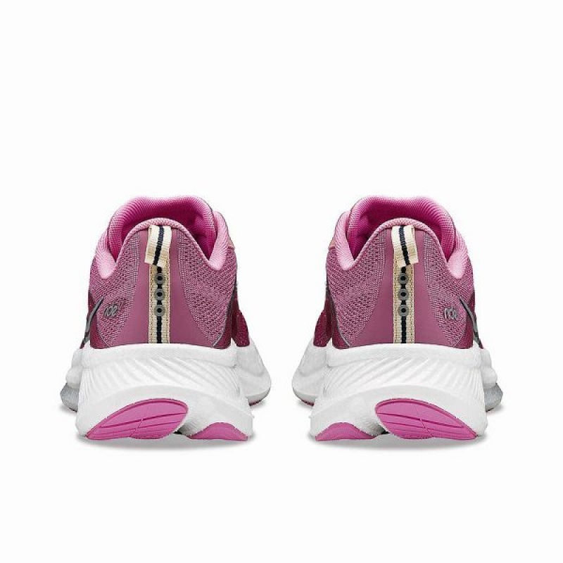 Women's Saucony Ride 17 Running Shoes Purple / Silver | XEPCJYN-03