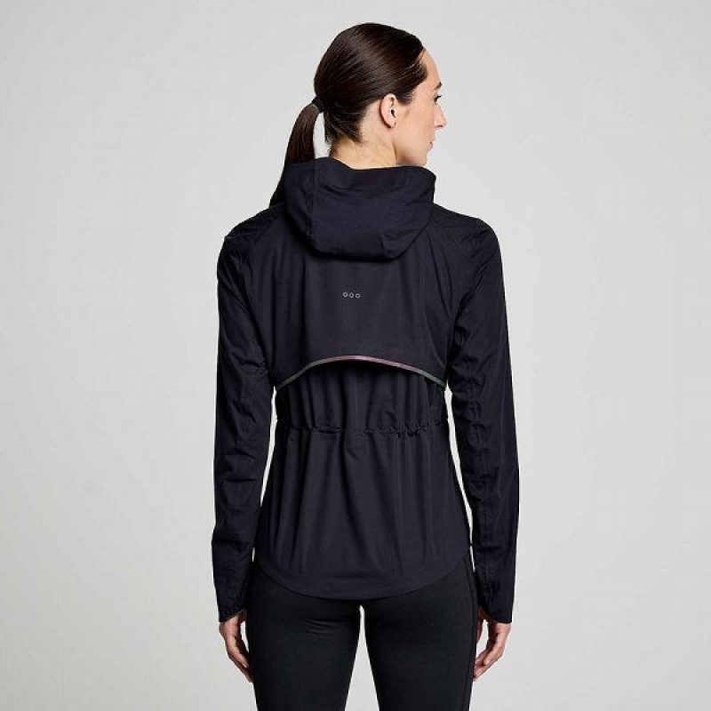 Women's Saucony Runshield Jackets Black | CFELRIN-12