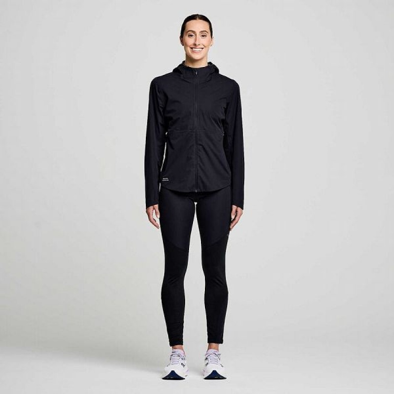 Women's Saucony Runshield Jackets Black | CFELRIN-12