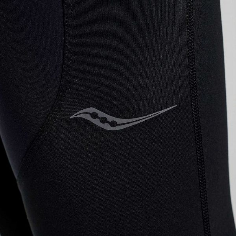 Women's Saucony Runshield Tight Black | KXWQHJG-24