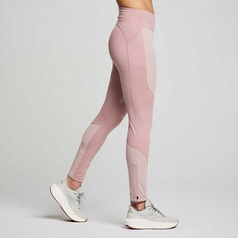 Women's Saucony Runshield Tight Smoke Heather | VOUAJYH-52