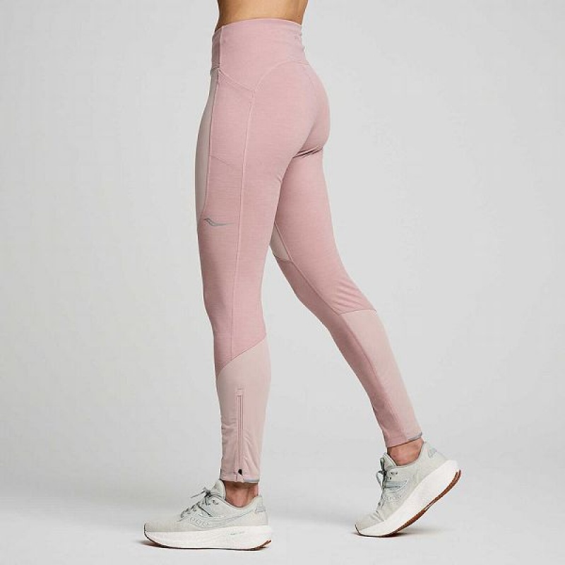 Women's Saucony Runshield Tight Smoke Heather | VOUAJYH-52