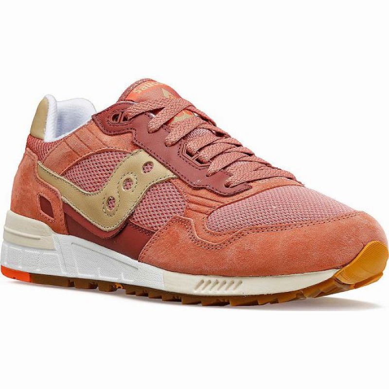 Women's Saucony Shadow 5000 Premium Sneakers Coral / Brown | EYRSHGD-01