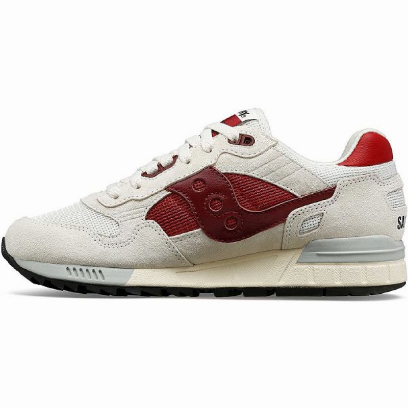 Women's Saucony Shadow 5000 Sneakers White / Red | PNEBSGF-03