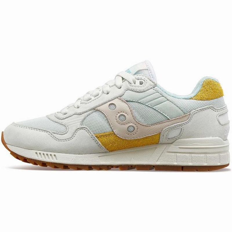 Women's Saucony Shadow 5000 Unplugged Sneakers Turquoise / Yellow | JKIPEOD-74