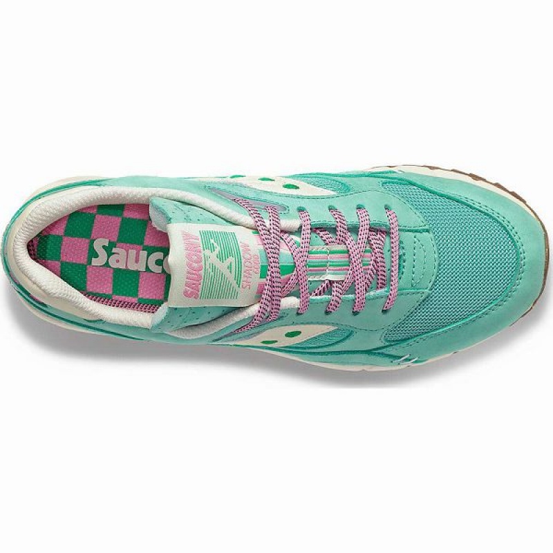 Women's Saucony Shadow 6000 Earth Citizen Sneakers Light Turquoise / White | CTIXAGP-25