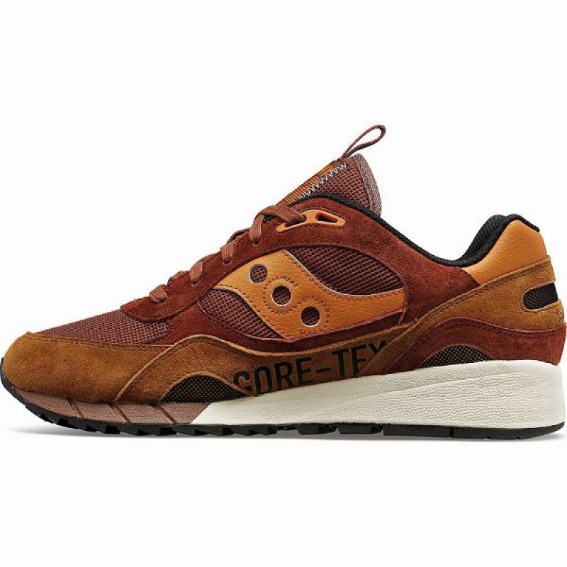 Women's Saucony Shadow 6000 GTX Sneakers Brown | FXLAZMJ-02