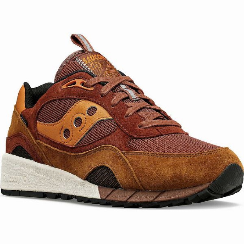 Women's Saucony Shadow 6000 GTX Sneakers Brown | FXLAZMJ-02