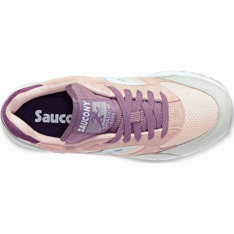 Women's Saucony Shadow 6000 Premium Sneakers Pink / Purple | AQBVDYX-28