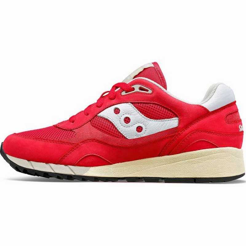 Women's Saucony Shadow 6000 Premium Sneakers Red / White | STKNPDX-72