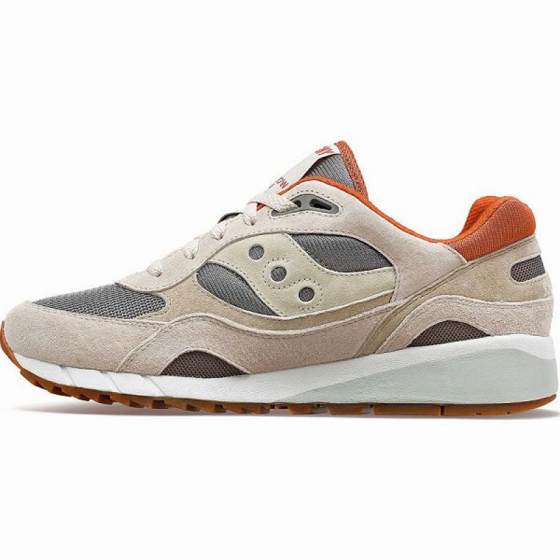 Women's Saucony Shadow 6000 Sneakers Beige / Grey | MVKJLGN-93