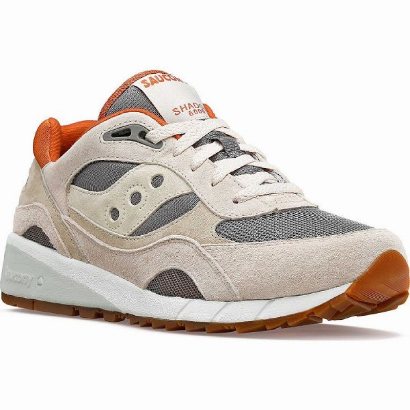 Women's Saucony Shadow 6000 Sneakers Beige / Grey | MVKJLGN-93