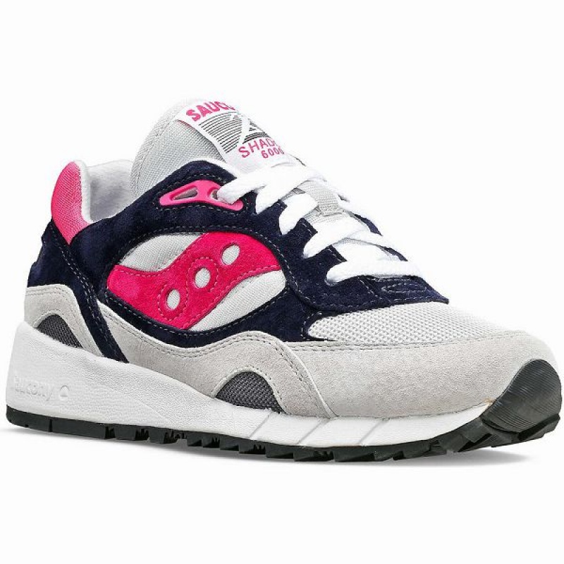 Women's Saucony Shadow 6000 Sneakers Grey / Pink | WBGOISR-69