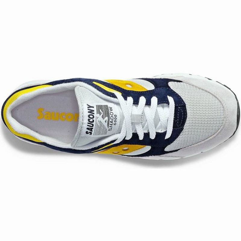 Women's Saucony Shadow 6000 Sneakers Grey / Blue / Yellow | VJMISDF-47