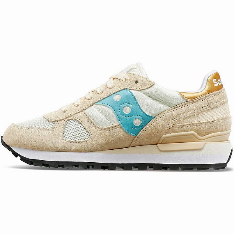 Women's Saucony Shadow Original Sneakers Brown / Turquoise | ZYRHNKP-18