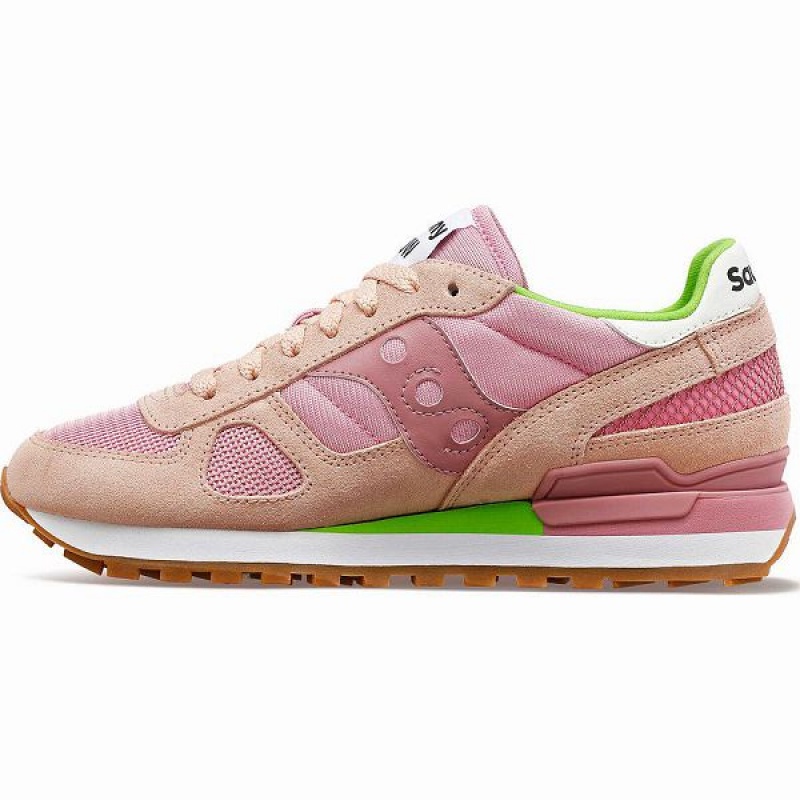 Women's Saucony Shadow Original Sneakers Brown / Pink | ZUFRCLT-23