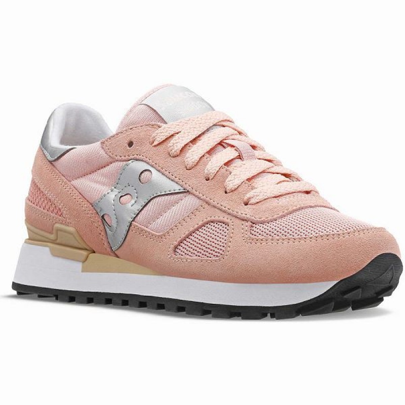 Women's Saucony Shadow Original Sneakers Pink / Silver | QFKDYRG-71