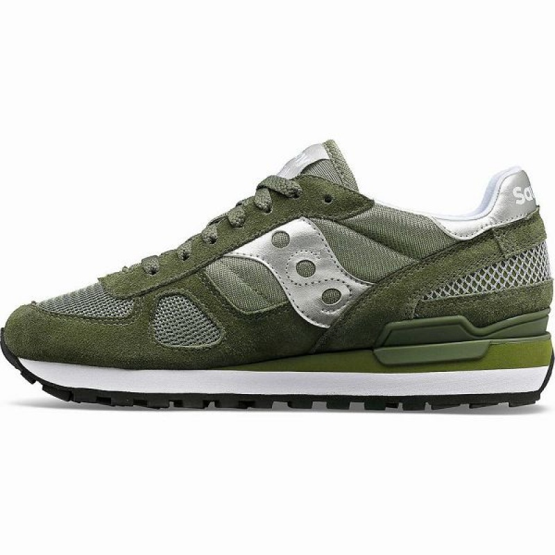 Women's Saucony Shadow Original Sneakers Olive / Silver | DZYTMPR-50