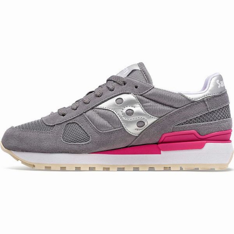 Women's Saucony Shadow Original Sneakers Grey / Silver | OXSIZGR-96