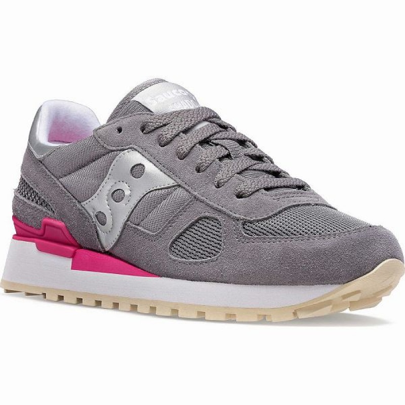 Women's Saucony Shadow Original Sneakers Grey / Silver | OXSIZGR-96