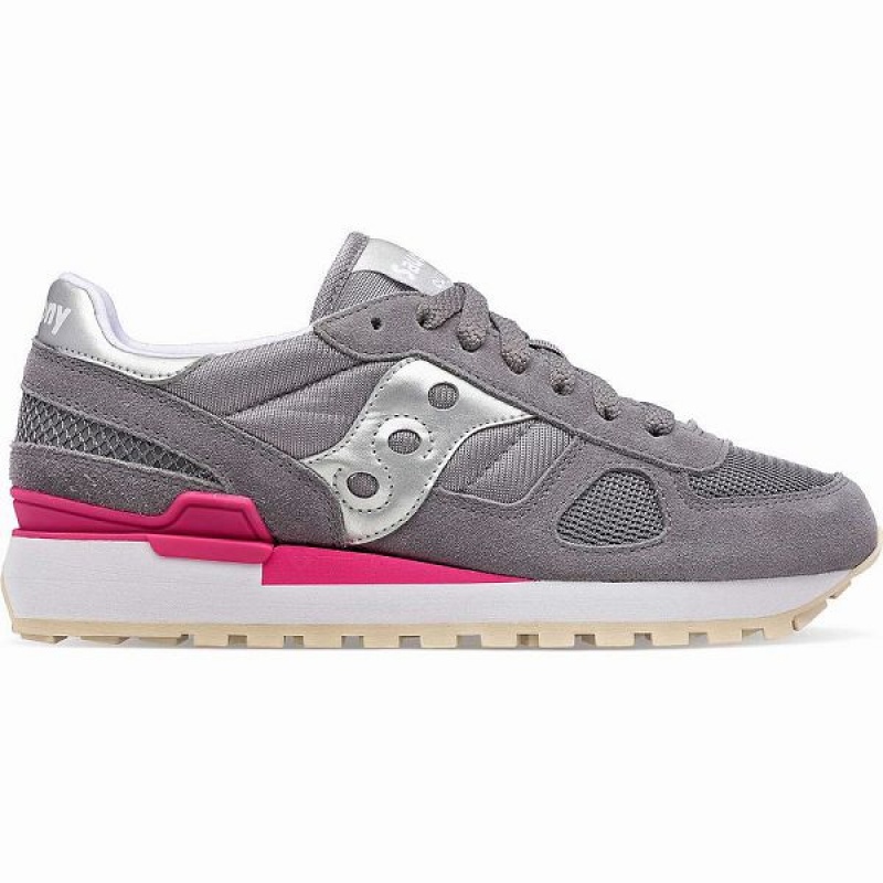 Women\'s Saucony Shadow Original Sneakers Grey / Silver | OXSIZGR-96