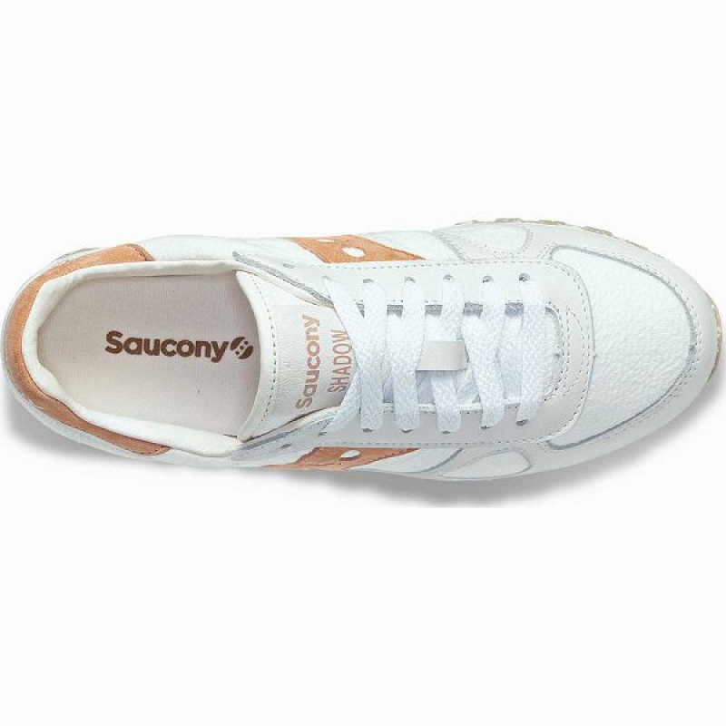 Women's Saucony Shadow Original Sneakers White / Brown | VUOGWZI-59