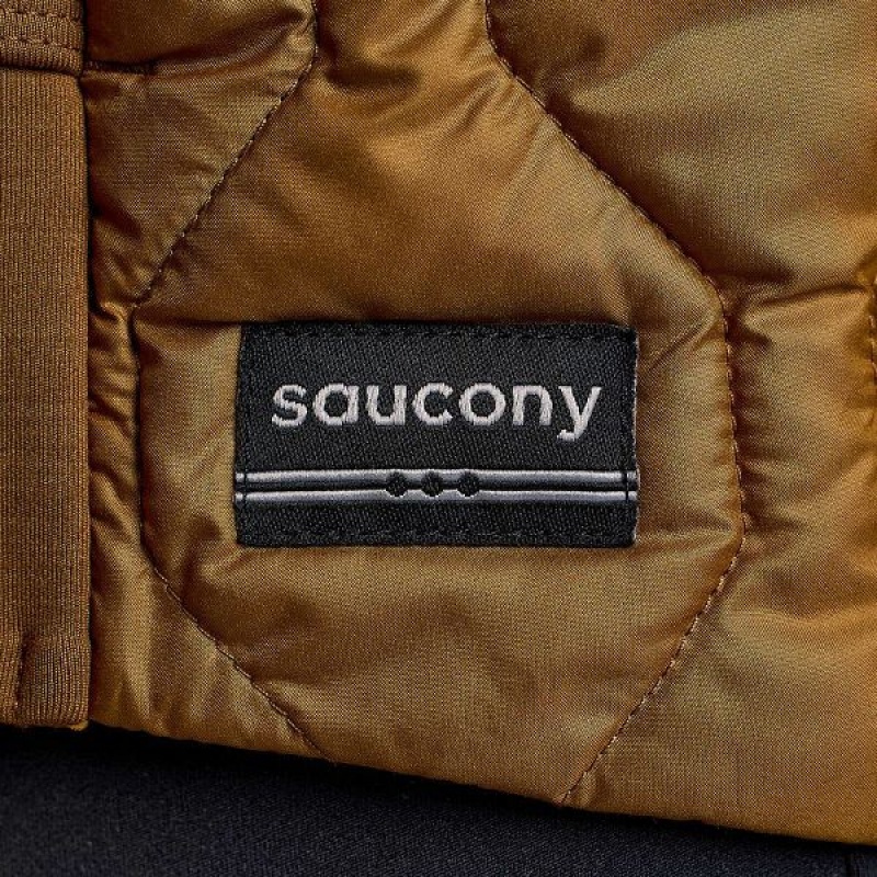 Women's Saucony Solstice Oysterpuff Jackets Brown | EAWRXJD-73