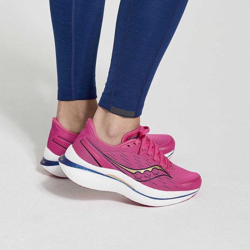 Women's Saucony Solstice Tight Navy | KZQUCTP-06