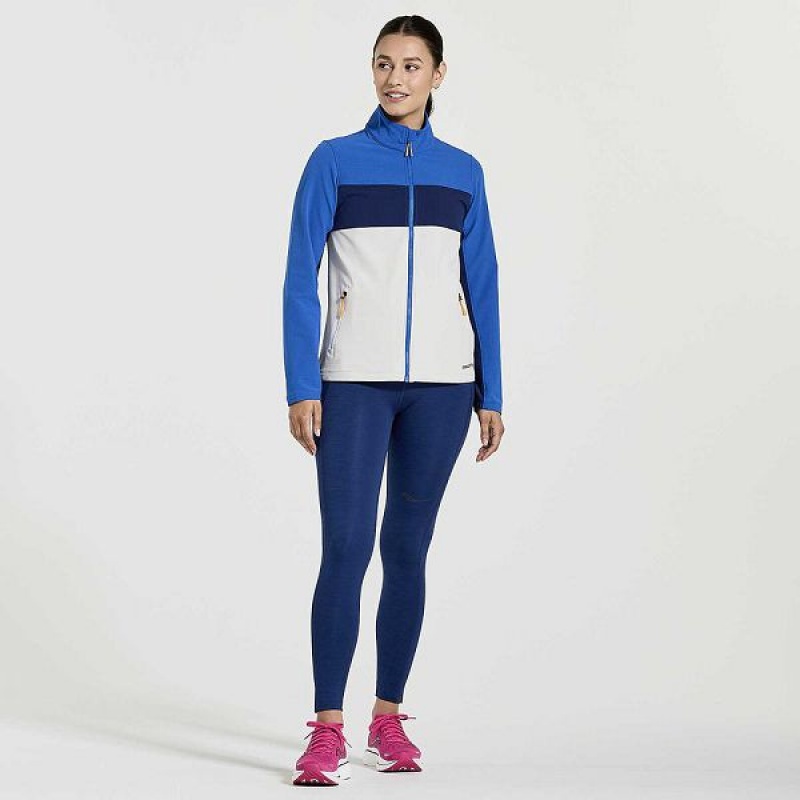 Women's Saucony Solstice Tight Navy | KZQUCTP-06