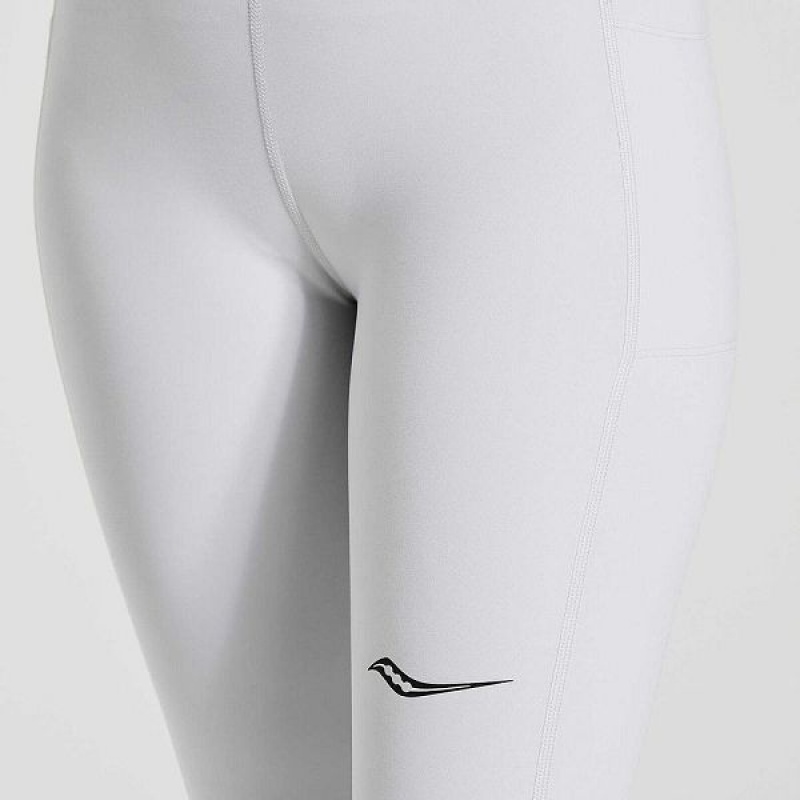 Women's Saucony Solstice Tight White | EQFMDAW-40