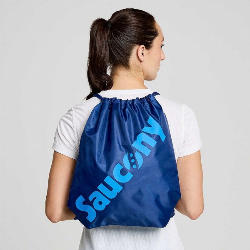 Women\'s Saucony String Bags Indigo | UCEBPKT-27