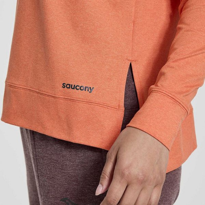 Women's Saucony Sunday Layer Tops Orange | EGXMLZP-53