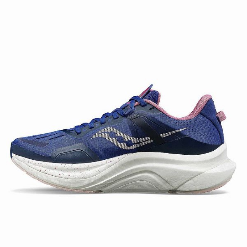 Women's Saucony Tempus Running Shoes Navy / Purple | ASHZCFW-21