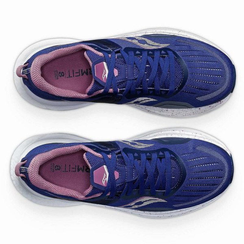 Women's Saucony Tempus Running Shoes Navy / Purple | ASHZCFW-21