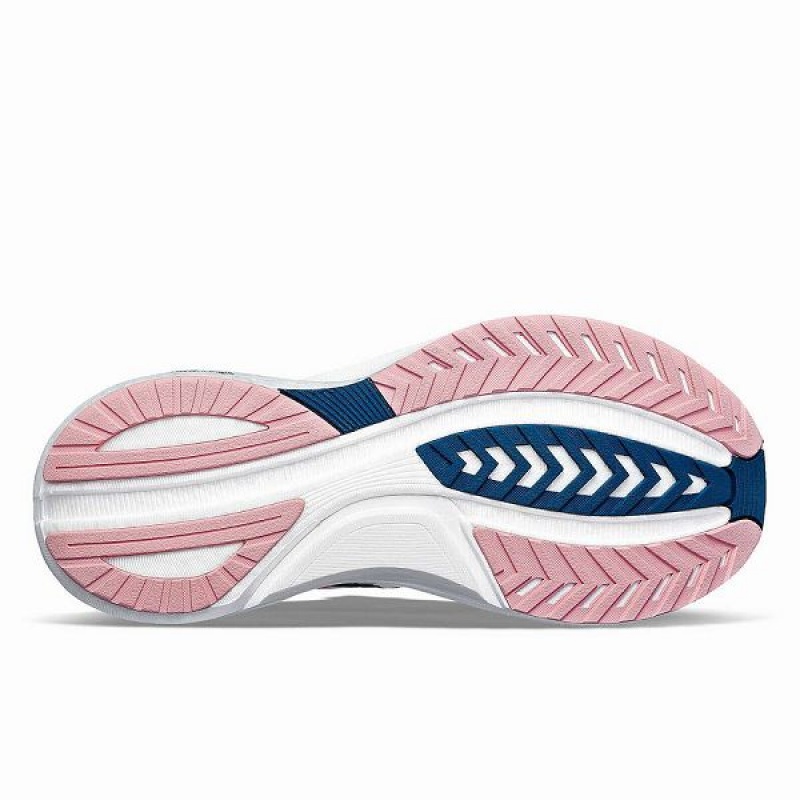 Women's Saucony Tempus Running Shoes Pink / Navy | HLNGSYD-12