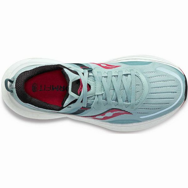 Women's Saucony Tempus Running Shoes Turquoise / Rose | IAWDJVP-62