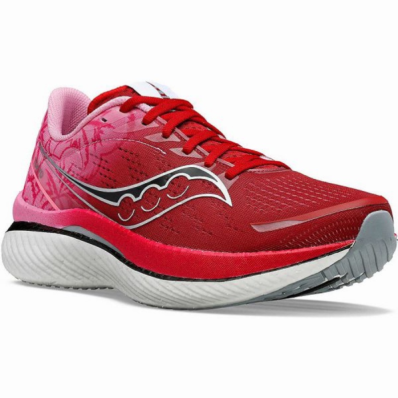 Women's Saucony Tokyo Endorphin Speed 3 Running Shoes Red / Grey | DLHYKZI-14