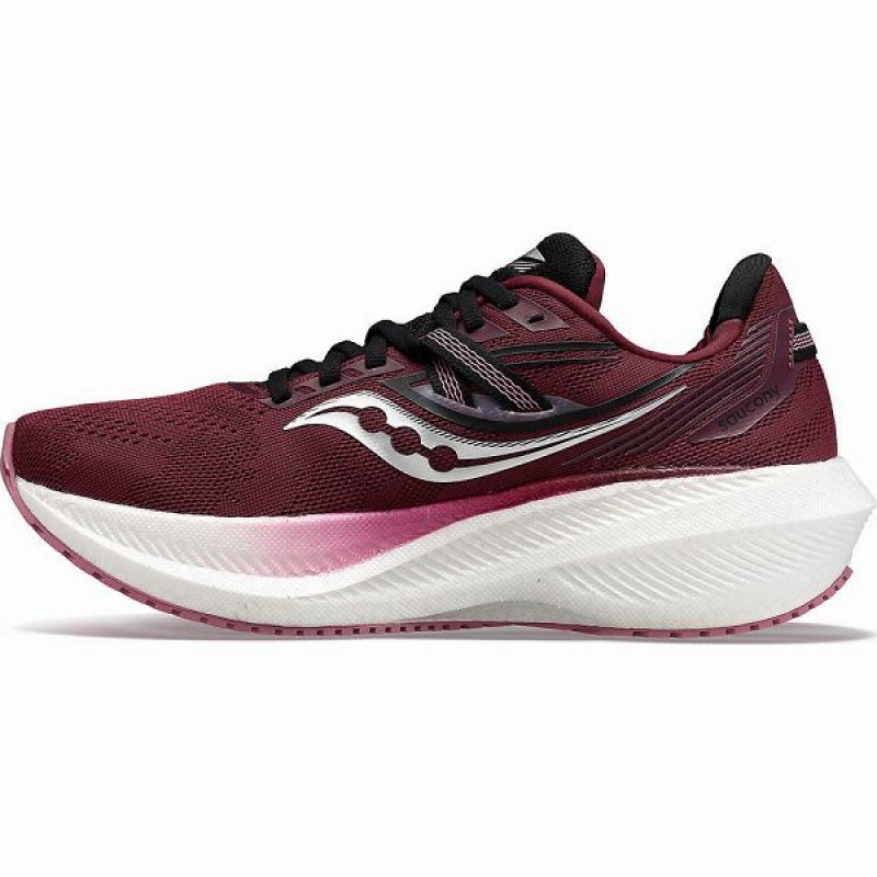 Women's Saucony Triumph 20 Running Shoes Red / Rose | QJGSKFX-60